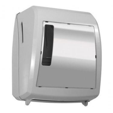 Imagem de Toalheiro para Papel Bobina Elite Class Auto Corte em Plástico ABS com Sistema Automático Branco Higipack