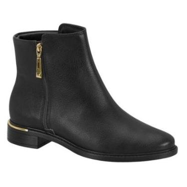 Imagem de Bota Feminina Vizzano Confortavel Cano Curto Salto Bloco Baixo Moda Casual Outono Inverno Ref: 3077.-Feminino