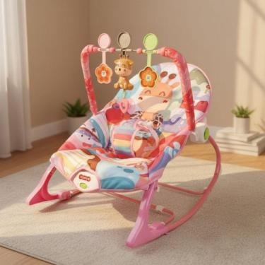 Imagem de Cadeirinha de Balanço Descanso do Bebê com Mobile Interativo Som - Bri
