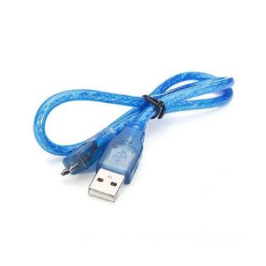 Imagem de Cabo *curto* micro usb p/ arduino leonardo 0,3m - Cabos