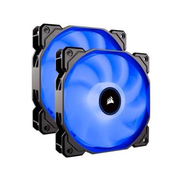 Imagem de Cooler FAN Intel AMD LED Azul Corsair - Air Series AF140 LED 2 Unidade