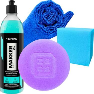 Imagem de Makker Maquiador Automotivo Vonixx Aplicador Pano Microfibra