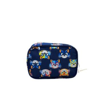 Imagem de Necessaire media puket tigre lucha azul marinho