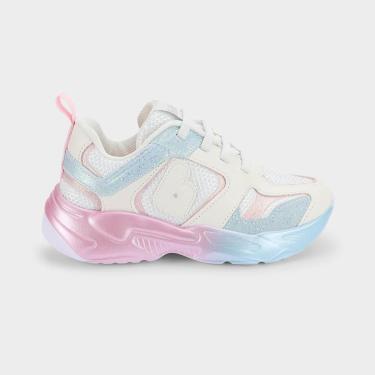 Imagem de Tênis Infantil Bibi Pegasus Branco com Rosa-Masculino
