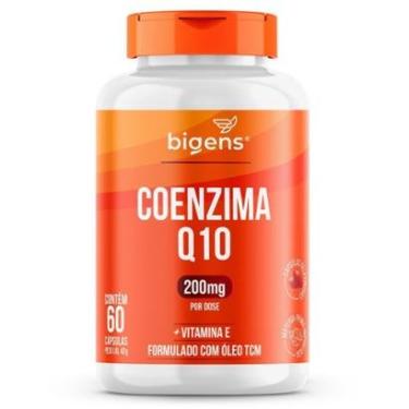 Imagem de Coenzima Q10 200mg TCM + Vitamina E Alta Concentração 60 Caps - Bigens-Unissex