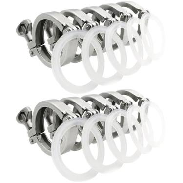 Imagem de Braçadeira sanitária Tri Beduan 304 de aço inoxidável 1.5