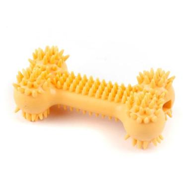 Imagem de Brinquedo Interativo Osso de Tpr Para Cães Pet Oikos Animal AMARELO, U