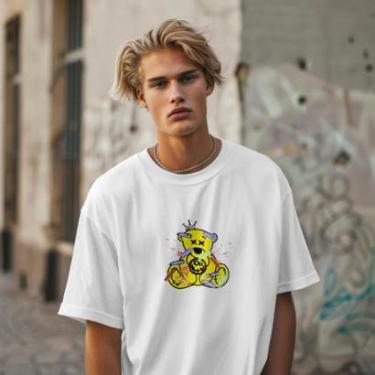 Imagem de Camiseta Manga Curta Masculina Bear Fellings em Algodão Leve e Confortável do P ao G1-M...