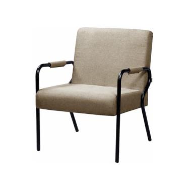Imagem de Poltrona Decorativa Opala Moderna Nordeste Flex Luiza, Bege