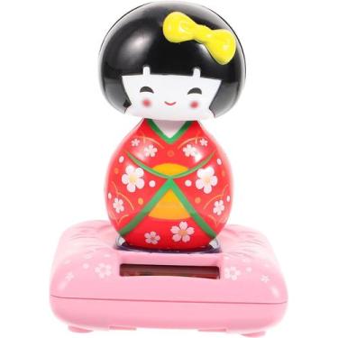 Imagem de Boneca Japonesa Gueixa Solar Elegância Cultura Oriental - Lazer e Esti