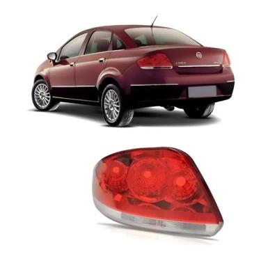 Imagem de Lanterna Traseira Fiat Linea 2008 a 2016 - Lado Esquerdo (Motorista) -
