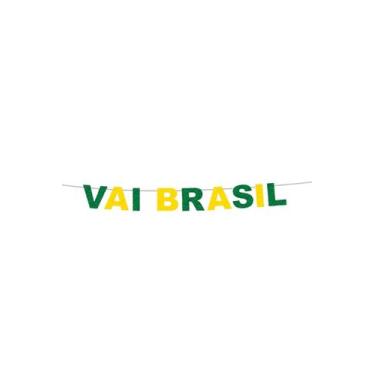 Imagem de Faixa Decorativa Copa do Mundo Brasil com glitter - CROMUS