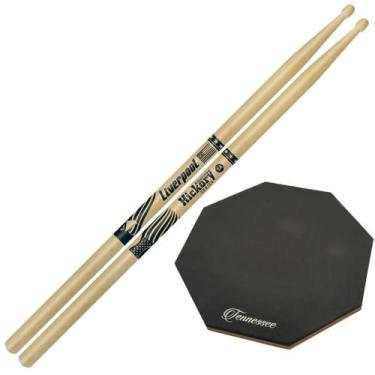 Imagem de Baquetas Liverpool 2B 5A 5B 7A American Hickory Profissional Kit Par B