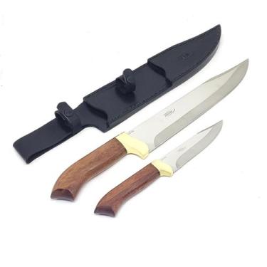 Imagem de Kit Churrasco e Mesa Arkhip Grãnchurrita 10'' e 5'' Cabo Madeira Bainh