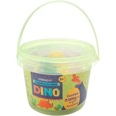 Imagem de Massa Areia Roxa Dino 300g Com Acessórios Divertidos Kit Sensorial - L