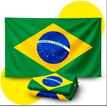 Imagem de Bandeira Brasil S/Haste 63 x 95 cm Copa do Mundo - NYR Festas