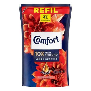 Imagem de Amaciante roupa comfort concentrado 900ml sache energia floral