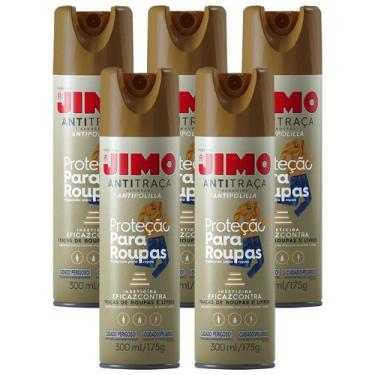 Imagem de 5 Anti Traça Jimo 300ml Repele Pode Aplicar Nas Roupas