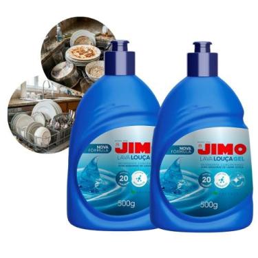 Imagem de Kit 2 Jimo Lava Louça Detergente Super Brilho Rende 20 Lavagens