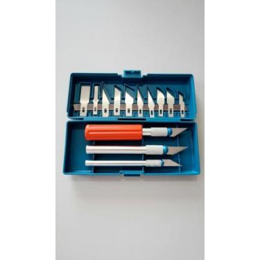 Imagem de Kit Estilete Precisão 16 Peças Estojo Artesanato - Congratulations Sto