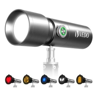Imagem de Luz Projeção Foto Live Vedo 10w 6600mah 4 Cor 20 Gobos Zoom