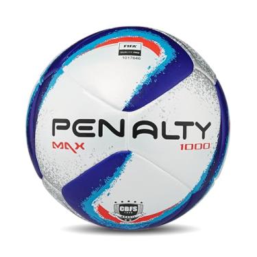 Imagem de Bola de Futsal Penalty Max 1000 XXIV, Branca, Azul e Vermelha