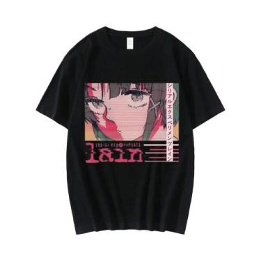 Imagem de Camiseta Gráfica Unissex Do Anime Serial Experiments Lain, Iwakura Man