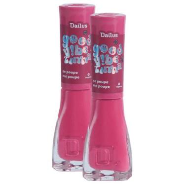 Imagem de Kit 2 Esmalte Dailus Good Vibezinha Se Poupe Me Poupe 8ml