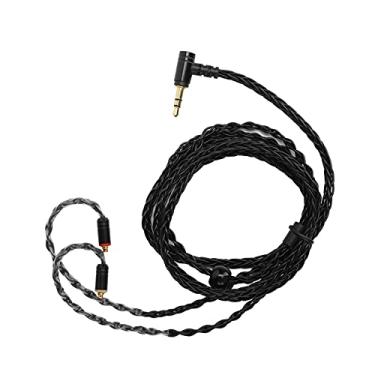 Imagem de Cabo de fone de ouvido, fio de fone de ouvido de cobre sem oxigênio para SE215 SE535 SE846(Black 3.5 estéreo)
