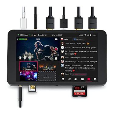 Imagem de Yololiv Tech - Estúdio Portátil (4 em 1) para Live Streaming com HDMI, USB, Câmera, Microfone, Televisão/Monitor, Computador/Notebook e Câble HDMI, RCA, VGA, Auxiliar