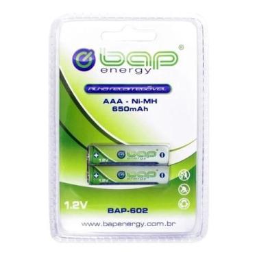 Imagem de Par De Pilha Recarregável Bap Aaa 650 Mah 1,2v Bap-602 para Telefone Sem Fio