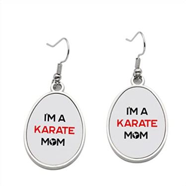 Imagem de Brinco I'm Karate Mom - Brincos pendentes para meninas - Presente de festa de aniversário dos namorados