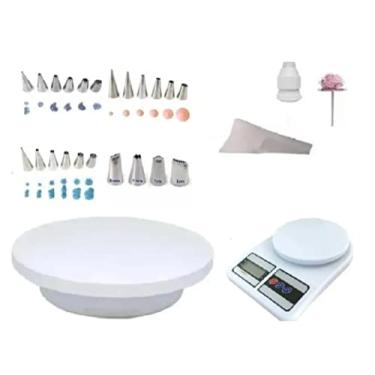 Imagem de Kit 32 Pcs Bailarina Branca 30 Cm + Bico 1m + Balança 10 Kg