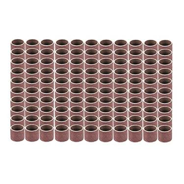 Imagem de 100 pcs 1/2 '' set de lixamento de tambor 80/180 / 240grit 12.7mm bandas de lixamento mangas ferramentas rotativas para polimento de limpeza de superfície de metal YYDFPIIA (Color : 240)