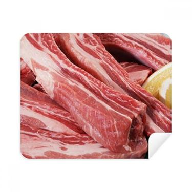 Imagem de Pano de limpeza de textura de carne crua para carne crua 2 peças de tecido de camurça