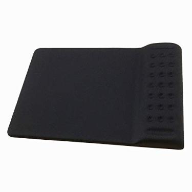 Imagem de Mouse Pad com descanso de pulso – Mousepad de espuma de memória macio confortável suporte de pulso quadrado tapete de mouse