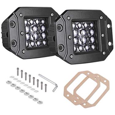 Imagem de Módulos de LED de montagem embutida, AKD Part 2 peças de 84 W Pods de LED de 12,7 cm Barra de luz de LED Philips Luz de Trabalho Luzes de Condução Super Brilhante Luz de Nevoeiro Off Road para Caminhão Para-Choque Barco