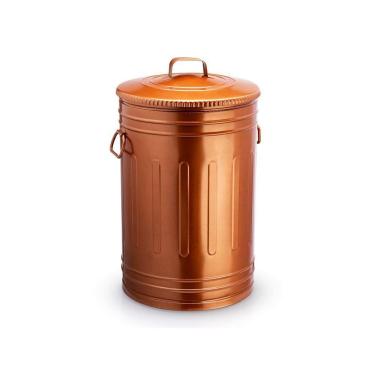 Imagem de Lixeira Rose Gold 30 Litros Lata De Lixo Americana Cobre