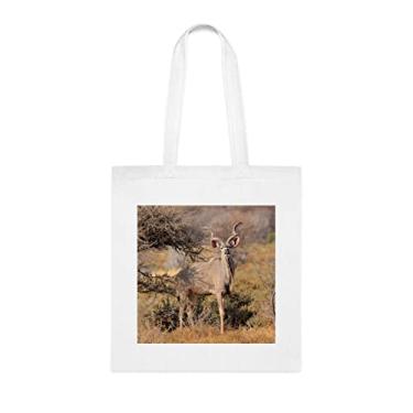 Imagem de Bolsa grande Kudu Bull, presente Kudu Bull, bolsa de ombro Kudu Bull, bolsas reutilizáveis Kudu Bull, ideia de presente de cesta de Natal de aniversário, presente para ela, presente