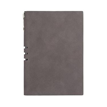 Imagem de Couro PU A5 Caderno Bloco de Notas Diário de Negócios Planejador Agenda Agenda Organizador Livro de Notas Escritório Material Escolar, Azul Claro, 4 peças