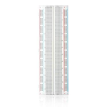 Imagem de Treedix Kit de placa de protótipo de placa de pão 830 sem solda compatível com Arduino Iniciante Arduino Iniciante Prototipagem e Teste (830 pontos de gravata)