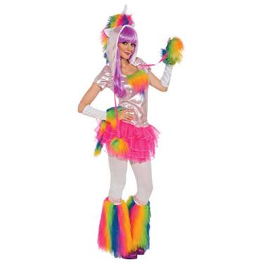Imagem de Rubie's Fantasia feminina de unicórnio de luxo e tiara, Multicor, Small