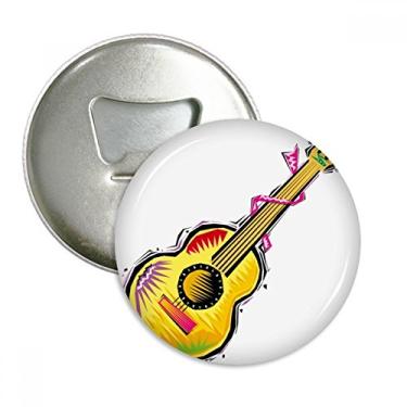 Imagem de Instrumento Guitarra Mexicon Element Ilustração Abridor de Garrafas Ímã de Geladeira Emblema Multifuncional