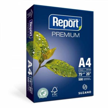 Imagem de Papel Sulfite A4 Branco Premium 500 Folhas 210x297mm 75g Report