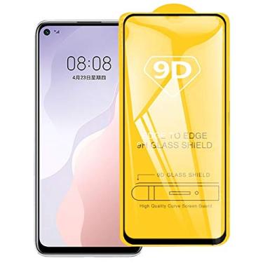Imagem de HUANGYUNCHAO protetor de tela Para Huawei Nova 7 SE 9D CLUE FILE FILME DE VIDRO DE TELHA COMPLETA COMPLETA Flim de tela