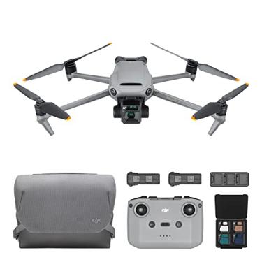 Imagem de DJI Combo Mavic 3 Fly More, drone com câmera 4/3 CMOS Hasselblad, vídeo 5.1K, detecção omnidirecional de obstáculos, voo de 46 minutos, retorno automático avançado, com DJI RC-N1,