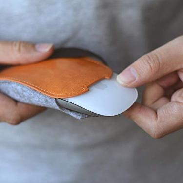 Imagem de Acessórios para computador Estilo europeu Elastic PU Leather Fels Fellow Mouse Store para Apple Magic Mouse 2