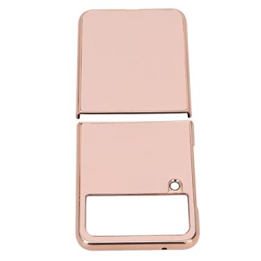 Imagem de Capa para Celular Com Tela Dobrável, Capa Protetora para Celular Elegante Recorte Preciso à Prova de Quedas Couro Usável para Z Flip4 (Rosa)