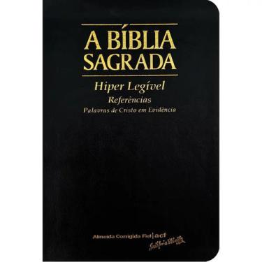 Imagem de Bíblia Sagrada Acf - Letra Hiper Legível - Capa Luxo Preta