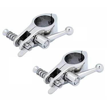 Imagem de Thorn Bimini suporte de trilho com pino de barco e grampo de câmera de liberação rápida de aço inoxidável par 7/8 polegadas